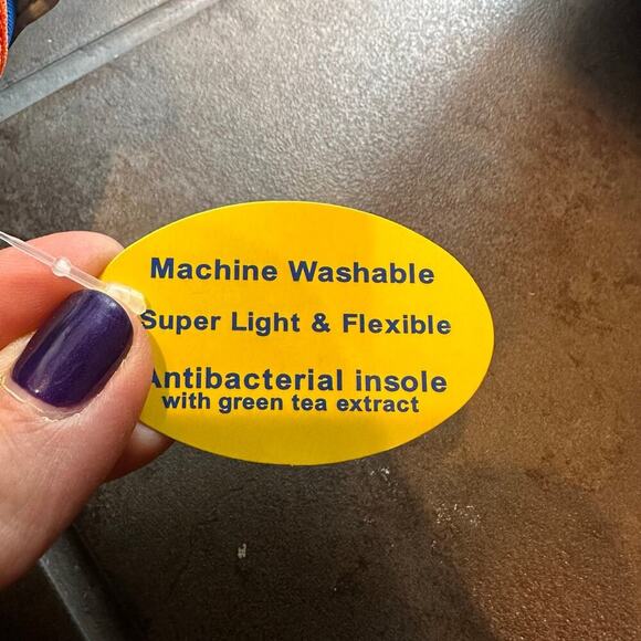 NEW Tsukihoshi Blue/Orange Mary Jane Neo Shoes, Sz 8.5 (EU 25.5, fits big!) - Picture 7 of 10